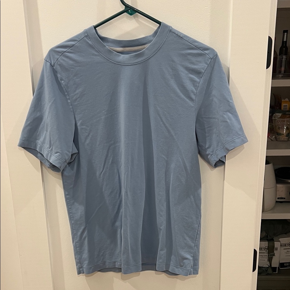 lululemon athletica Light Blue Short Sleeve Tee